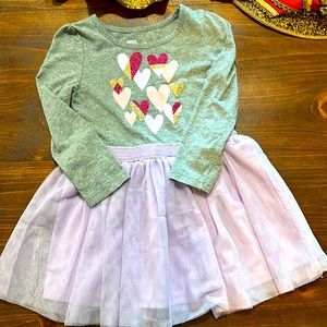 3T - sparkle 💖 Heart Tulle Dress